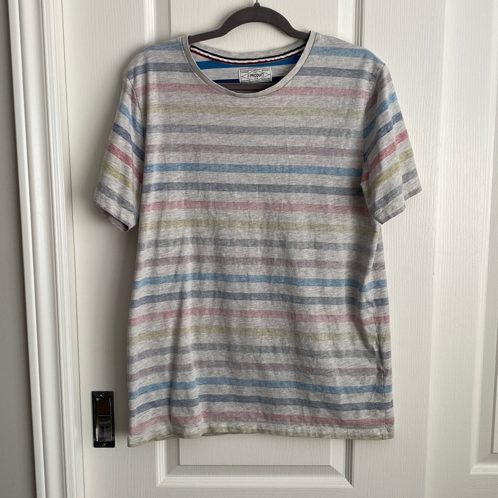 Produkt - Inside Out Look Striped Grey Tee